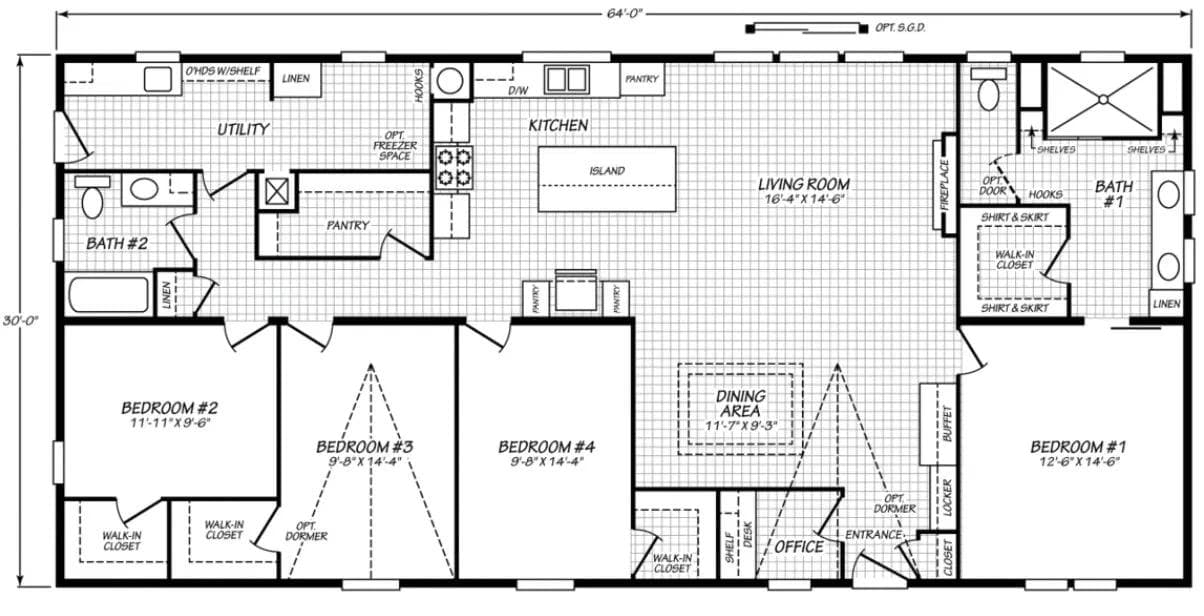The Excalibur floor plan
