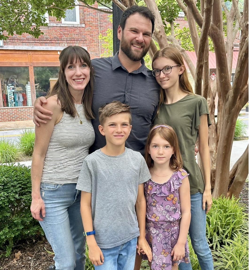 Neil Huck and family